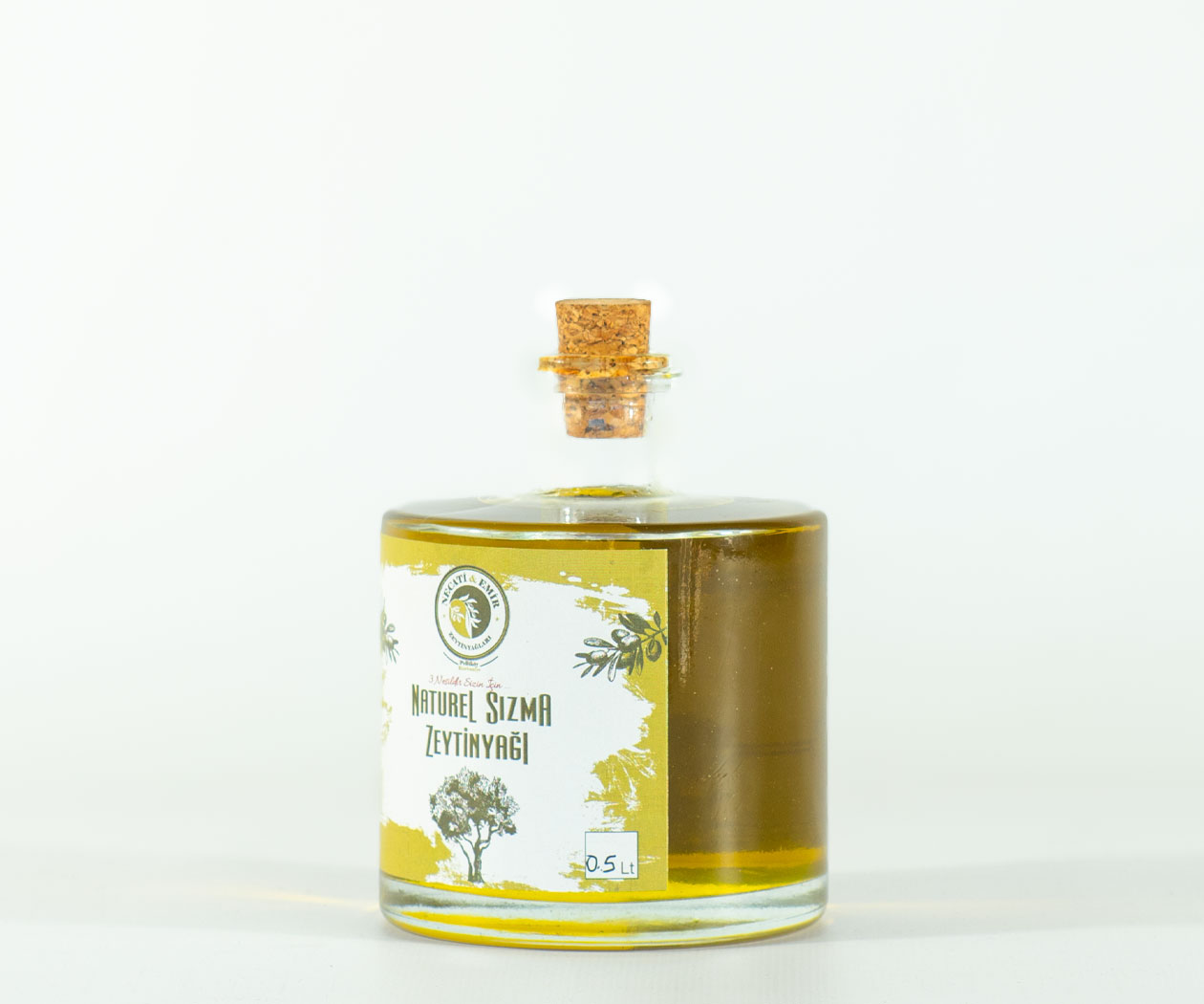 Hediyelik Cam Şişe Zeytinyağı (0,5 Lt) - Görsel 3